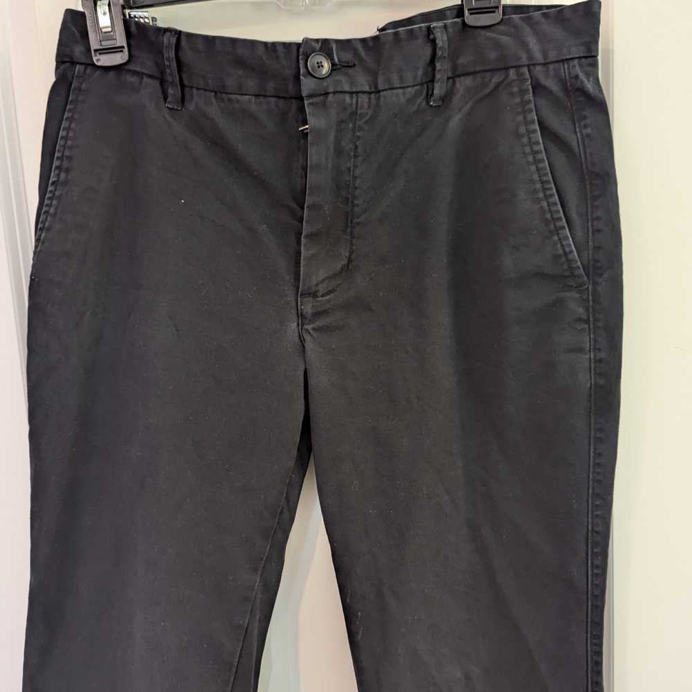 Everlane Chino Pants Mens 32x30 (Actual 32x28) Black Cotton Stretch Slim Fit